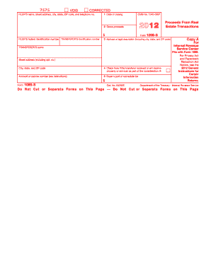 IRS Form 1099-S