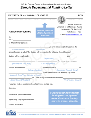 Sample letter banning someone from property - Sample Departmental Funding Letter - Dashew Center - UCLA.edu - internationalcenter ucla