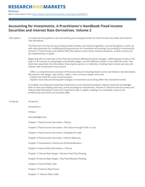 Accounting for Investments Handbook