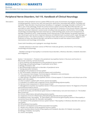 Peripheral Nerve Disorders Handbook