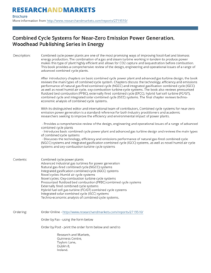 Combined Cycle Systems for Near-Zero Emission Power Generation