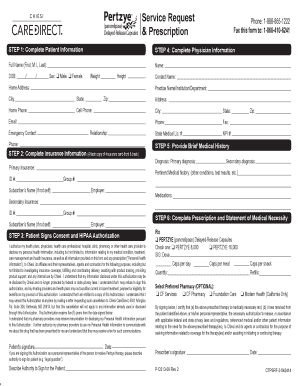 Pertzye Prescription Authorization Form