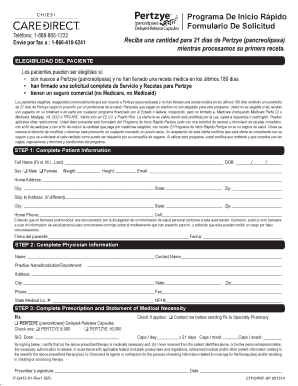Formulario De Solicitud Programa De Inicio Rápido Pertzye