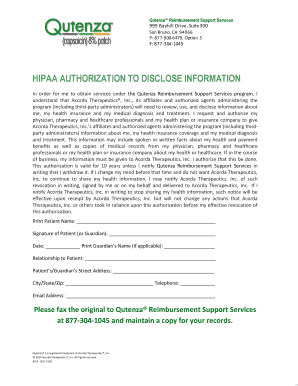 HIPAA Authorization to Disclose Information