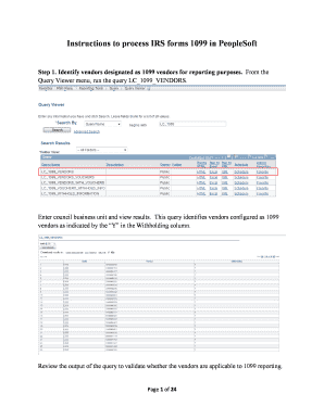 IRS 1099 Form Processing Instructions