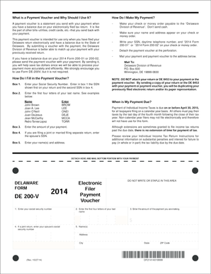 Delaware Payment Voucher