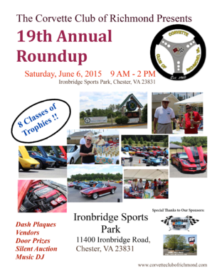 2015 Round-up Flyer - Corvette Club of Richmond