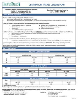 Destination Travel Leisure Plan