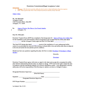 School acceptance letter - Dominion Commitment/Final Acceptance Letter - Topics - Arlington - topics arlingtonva