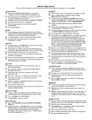 Resume Critique Form
