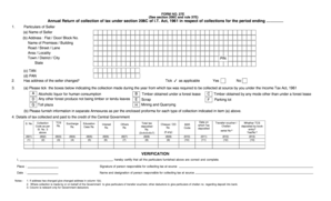 Form 27E Annual Return of Collection of Tax