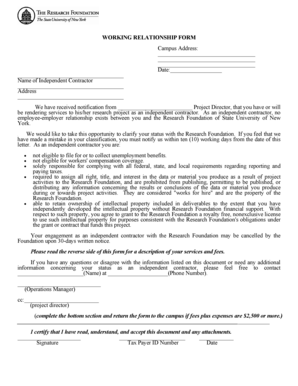 Independent Contractor Agreement Form