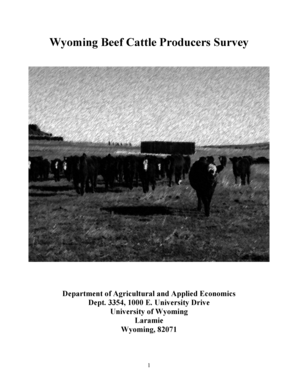 Wyoming Beef Cattle Producers Survey