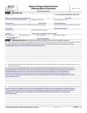 Form 8937 Report
