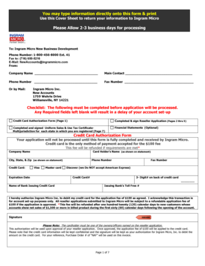 Ingram Micro Reseller Application