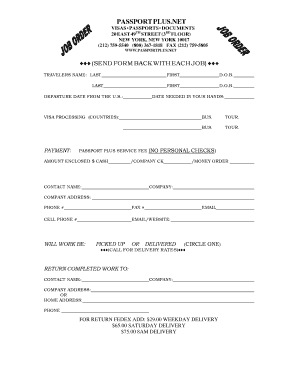 US Passport Application Authorization Form