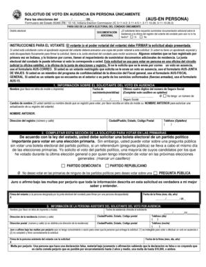 Solicitud de Voto en Ausencia en Indiana