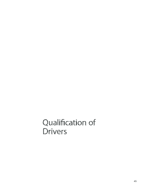 Part 391 Driver Qualification Form