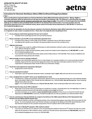 Electronic Remittance Advice Authorization Agreement