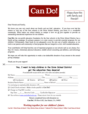 Can Do! Education Foundation Donation Form
