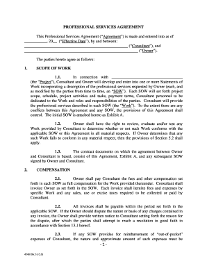 Professional Services Agreement