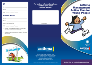 Asthma Management Action Plan for Young People