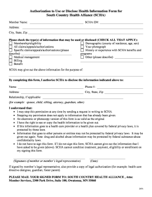 Authorization to Use or Disclose Health Information