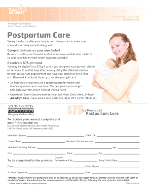 Postpartum Care Reward Voucher