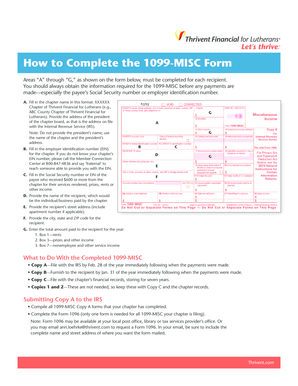 1099-MISC Form Instructions