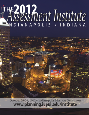 2012 Assessment Institute in Indianapolis - Planning and ... - planning iupui