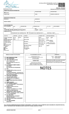 MMI Loan Submission Form