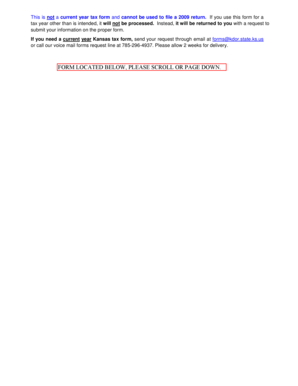 Kansas Individual Income Tax Form K-40 2007