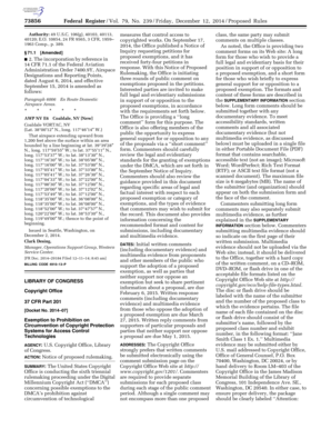 DMCA Exemption Proposal Form