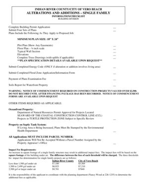 Indian River County Building Permit Application