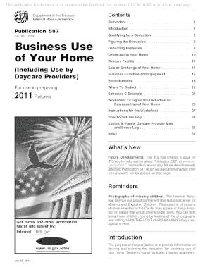 IRS Publication 587 Business Use of Your Home