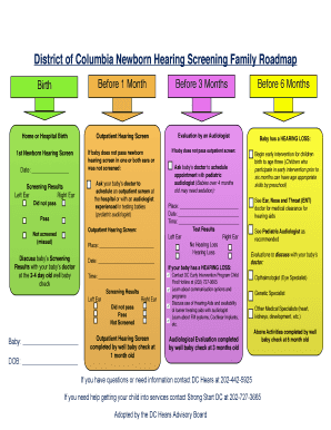 DC Newborn Hearing Screening Family Roadmap