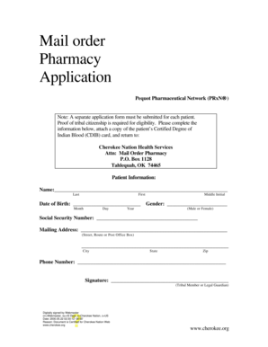 Mail Order Pharmacy Application