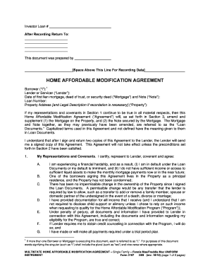 Home Affordable Modification Agreement