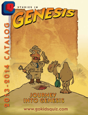Genesis Study Materials Order Form