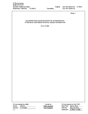 Authorization to Receive Customer Interval Usage Information
