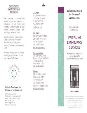 Pre-Filing Bankruptcy Counseling Registration