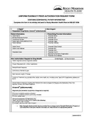 Pharmacy Prior Authorization Request Form