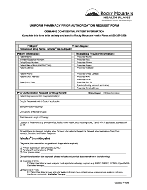 Pharmacy Prior Authorization Request Form