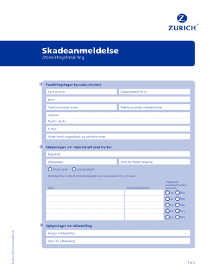 Cancellation Insurance Claim Form