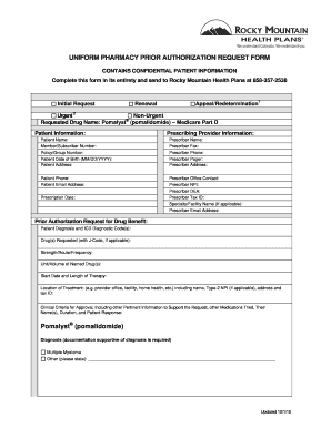 Pharmacy Prior Authorization Request Form