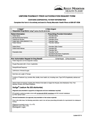 Pharmacy Prior Authorization Request Form