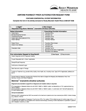 Pharmacy Prior Authorization Request Form