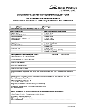 Pharmacy Prior Authorization Request Form