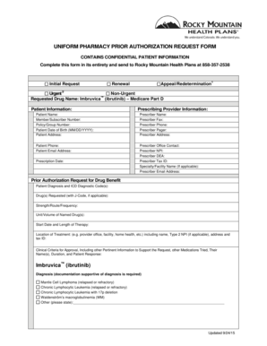 Pharmacy Prior Authorization Request Form