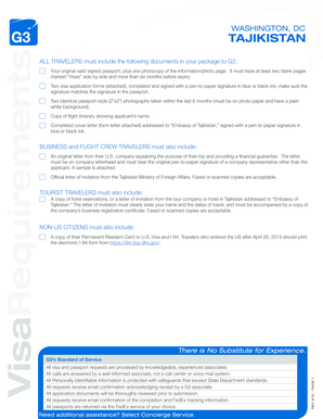Tajikistan Visa Application Form